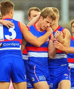 Western Bulldogs Astralian Rules Football Players Diamond Painting