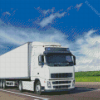 White Lorry Diamond Painting