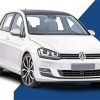 White Vw Golf Car Diamond Painting