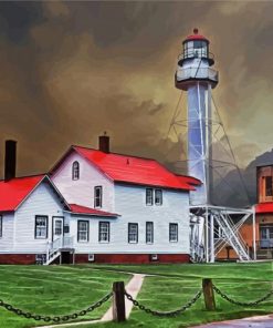 Whitefish Point Lighthouse Diamond Painting