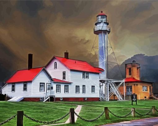 Whitefish Point Lighthouse Diamond Painting