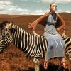 Women Riding Zebra Diamond Painting