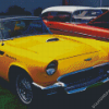 Yellow And Red Thunderbird Cars Diamond Painting