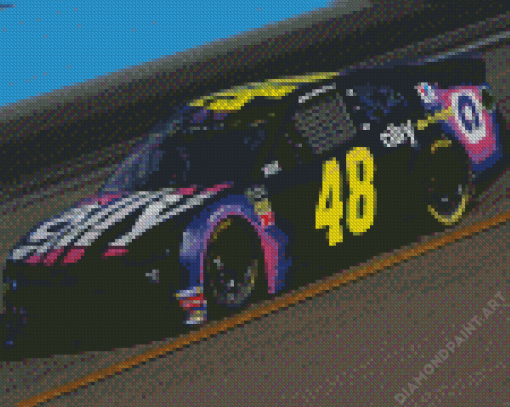 48 Nascar On Road Diamond Painting