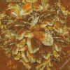 Abstract Gold Flower Diamond Painting