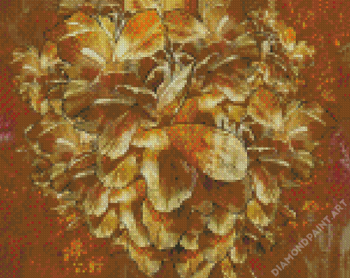 Abstract Gold Flower Diamond Painting