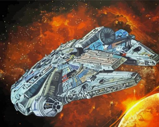 Millennium Falcon Art Diamond Painting