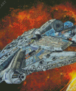 Millennium Falcon Art Diamond Painting