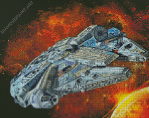 Millennium Falcon Art Diamond Painting