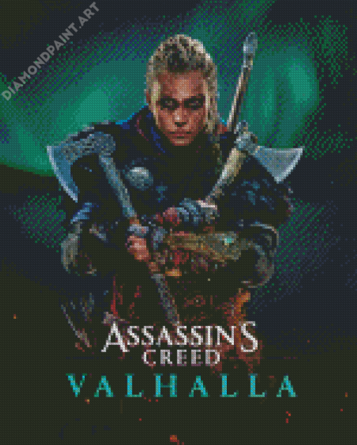 Assassin's Creed Valhalla Game Poster Diamond Painting