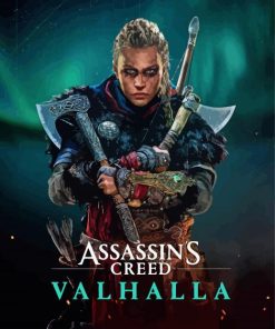 Assassin's Creed Valhalla Game Poster Diamond Painting