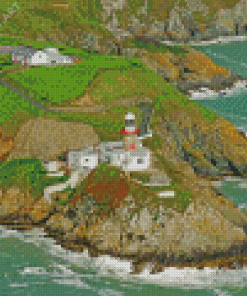 Baileys Lighthouse Landscape Diamond Painting