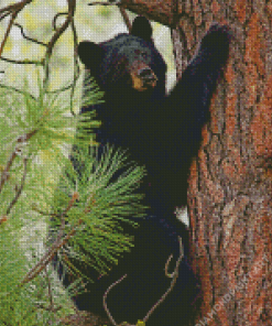 Bear Tree Diamond Painting