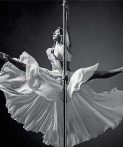 Black And White Pole Dancer Diamond Painting