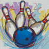 Bowling Illustration Diamond Painting