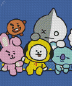 Bt21 Animation Diamond Painting