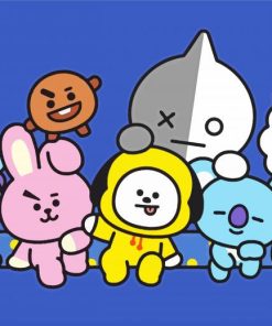 Bt21 Animation Diamond Painting