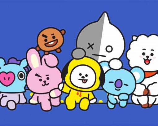 Bt21 Animation Diamond Painting