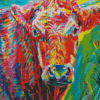 Colourful Cow Diamond Painting