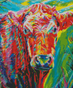 Colourful Cow Diamond Painting