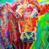 Colourful Cow Diamond Painting