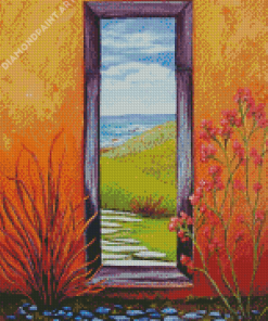 Door To Beach Diamond Painting