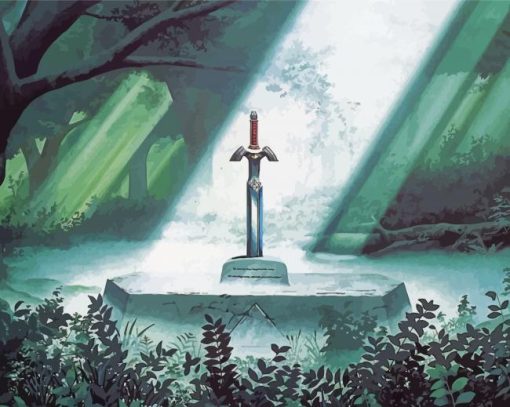 Excalibur Sword Art Diamond Painting