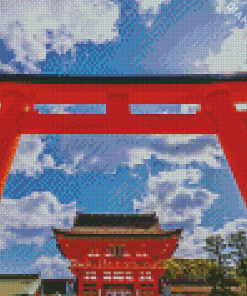 Fushimi Inari Shrine Main Gate Diamond Painting