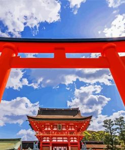 Fushimi Inari Shrine Main Gate Diamond Painting