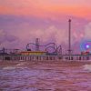 Galveston Island Historic Pleasure Pier Seascape Diamond Painting