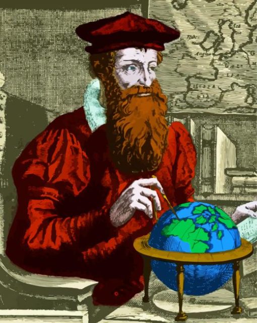 Gerardus Mercator Art Diamond Painting