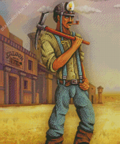 Gold Miner Diamond Painting