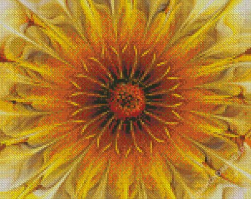 Golden Flower Diamond Painting