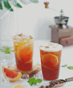 Iced Tea Drink Diamond Painting