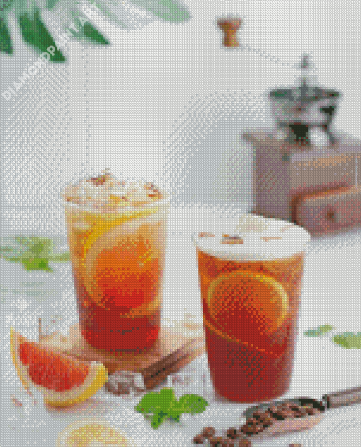 Iced Tea Drink Diamond Painting