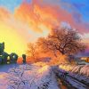 Irish Snowy Scene Diamond Painting