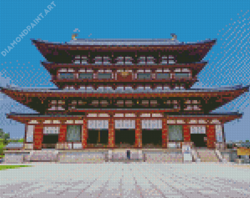 Japanese Building Architecture Diamond Painting