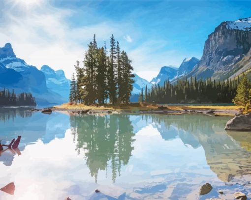 Jasper National Park Of Canada Diamond Painting