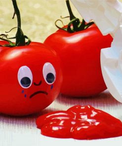 Ketchup Sad Tomatoes Diamond Painting