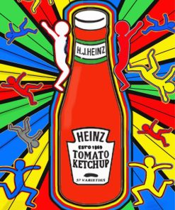 Ketchup Bottle Diamond Painting