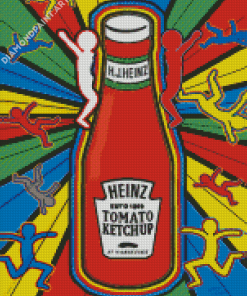 Ketchup Bottle Diamond Painting