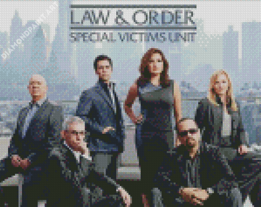 Law And Order Serie Poster Diamond Painting