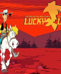 Lucky Luke Poster Diamond Painting