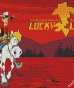 Lucky Luke Poster Diamond Painting