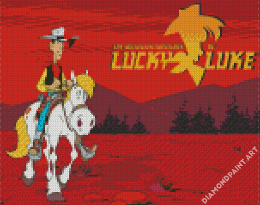 Lucky Luke Poster Diamond Painting