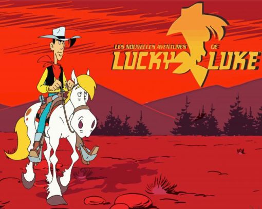 Lucky Luke Poster Diamond Painting