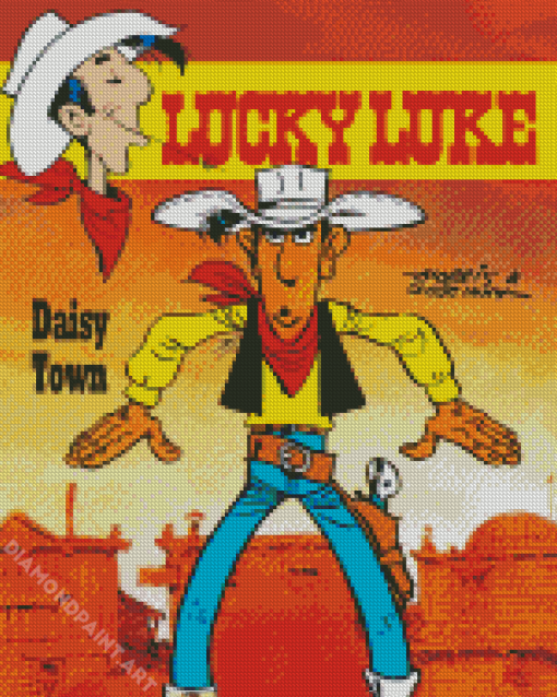 Lucky Luke Cartoon Diamond Painting