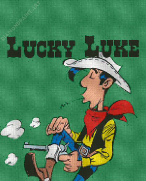 Lucky Luke Character Diamond Painting