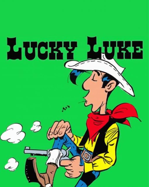 Lucky Luke Character Diamond Painting