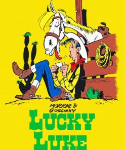 Lucky Luke Serie Poster Diamond Painting